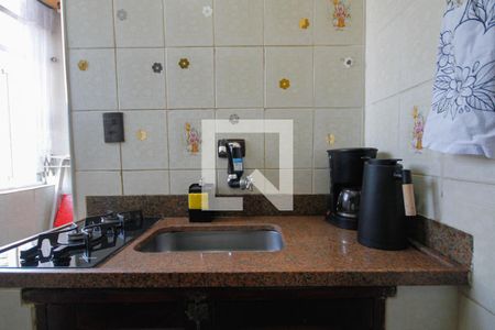 Cozinha de kitnet/studio para alugar com 1 quarto, 26m² em Boqueirão, Praia Grande