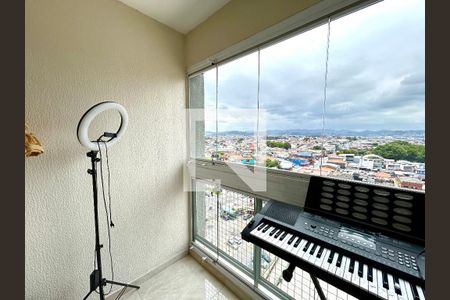 Varanda da Sala de apartamento à venda com 3 quartos, 74m² em Vila Barros, Guarulhos