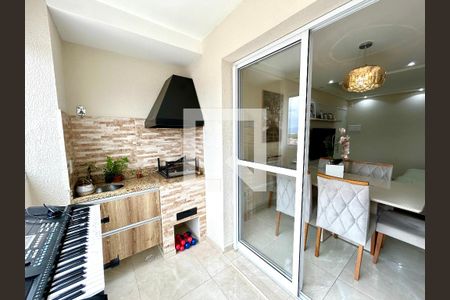 Varanda da Sala de apartamento à venda com 3 quartos, 74m² em Vila Barros, Guarulhos