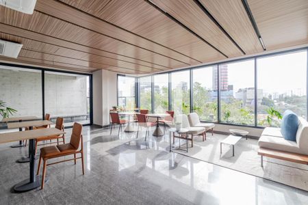 Área comum - Coworking de apartamento para alugar com 1 quarto, 45m² em Pinheiros, São Paulo