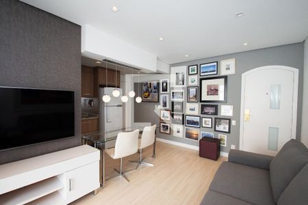 sala de estar de apartamento para alugar com 1 quarto, 54m² em Jardim Paulista, São Paulo
