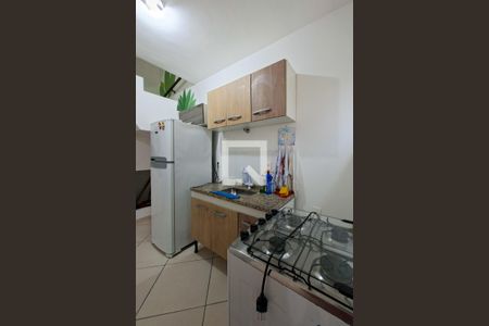 Cozinha  de casa de condomínio para alugar com 1 quarto, 44m² em Cidade Ocian, Praia Grande