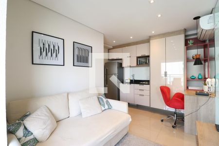 Sala/Cozinha de apartamento à venda com 1 quarto, 36m² em Barra Funda, São Paulo