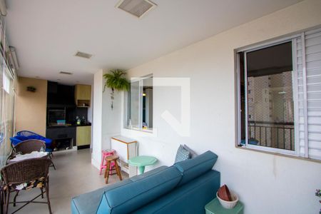 Varanda gourmet de apartamento à venda com 2 quartos, 91m² em Vila Valparaíso, Santo André