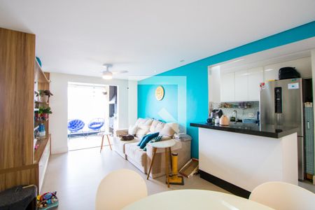 Sala de apartamento à venda com 2 quartos, 91m² em Vila Valparaíso, Santo André