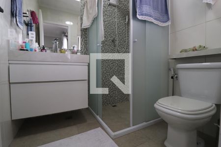 Banheiro Quarto 1 suíte de apartamento à venda com 3 quartos, 94m² em Campestre, Santo André