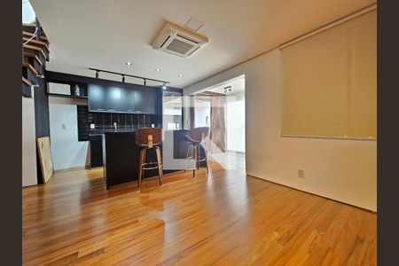 Sala/Cozinha de apartamento à venda com 1 quarto, 110m² em Cidade Monções, São Paulo