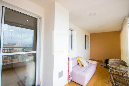 Varanda gourmet de apartamento à venda com 2 quartos, 94m² em Vila Valparaíso, Santo André