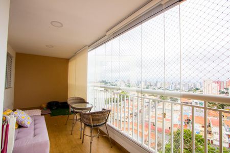 Varanda gourmet de apartamento à venda com 2 quartos, 94m² em Vila Valparaíso, Santo André