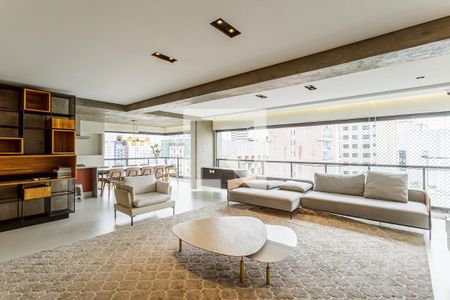 Sala de apartamento para alugar com 3 quartos, 184m² em Moema, São Paulo