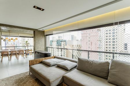 Sala de apartamento para alugar com 3 quartos, 184m² em Moema, São Paulo