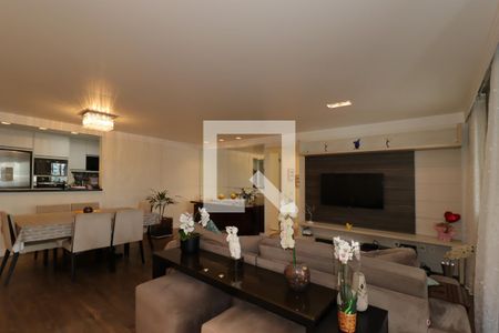 Sala de apartamento à venda com 3 quartos, 115m² em Vila Valparaíso, Santo André