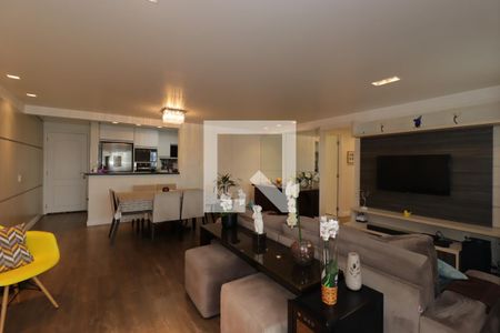 Sala de apartamento à venda com 3 quartos, 115m² em Vila Valparaíso, Santo André