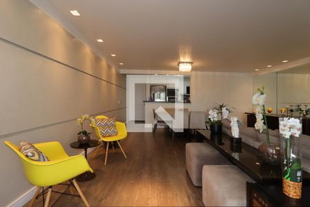 Sala de apartamento à venda com 3 quartos, 115m² em Vila Valparaíso, Santo André