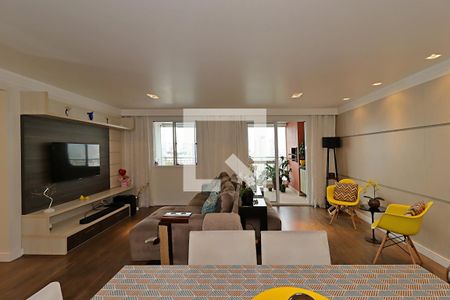 Sala de apartamento à venda com 3 quartos, 115m² em Vila Valparaíso, Santo André