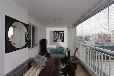 Varanda Gourmet de apartamento à venda com 3 quartos, 115m² em Vila Valparaíso, Santo André