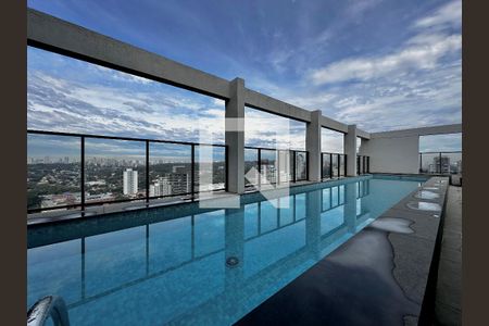 Piscina  de kitnet/studio à venda com 0 quarto, 28m² em Jardim das Acacias, São Paulo