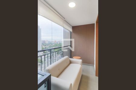 Varanda de kitnet/studio para alugar com 1 quarto, 28m² em Campo Belo, São Paulo