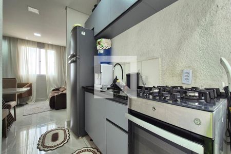 Cozinha  de apartamento à venda com 2 quartos, 43m² em Jardim Rossin, Campinas