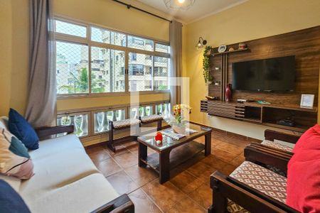 Sala de apartamento para alugar com 2 quartos, 90m² em Balneario Cidade Atlantica, Guarujá