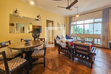 Sala de apartamento para alugar com 2 quartos, 90m² em Balneario Cidade Atlantica, Guarujá