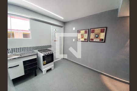 Cozinha de apartamento para alugar com 1 quarto, 65m² em Morro dos Barbosas, São Vicente