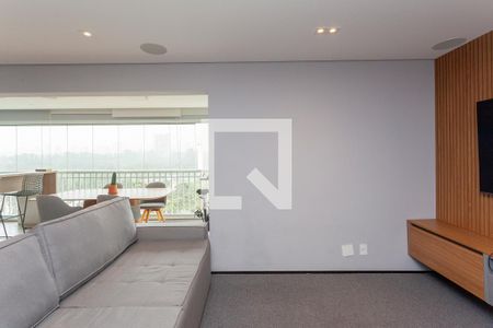 Sala de apartamento à venda com 4 quartos, 132m² em Campo Grande, São Paulo