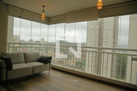 Sala- sacada -Gourmet  de apartamento à venda com 3 quartos, 128m² em Nova Petrópolis, São Bernardo do Campo