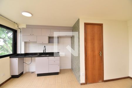Sala e Cozinha de apartamento para alugar com 1 quarto, 56m² em Cristo Rei, Curitiba