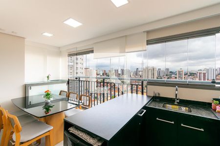 Varanda gourmet de apartamento à venda com 2 quartos, 63m² em Vila Prudente, São Paulo