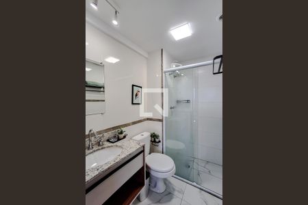 Banheiro de kitnet/studio à venda com 1 quarto, 23m² em Jardim Aurelia, São Paulo