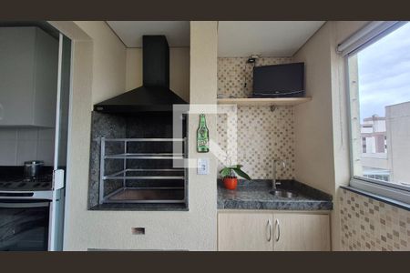 Varanda de apartamento à venda com 3 quartos, 110m² em Vila Valparaíso, Santo André
