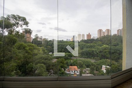 Vista Sala de apartamento para alugar com 3 quartos, 83m² em Panamby, São Paulo