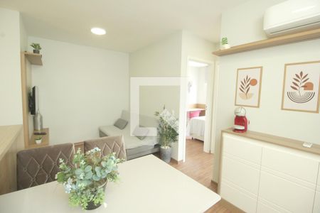 Sala de Jantar de kitnet/studio à venda com 2 quartos, 51m² em Jardim Monte Libano, Santo André