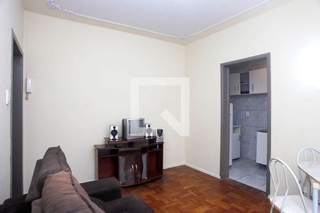 Sala de apartamento à venda com 1 quarto, 46m² em Azenha, Porto Alegre