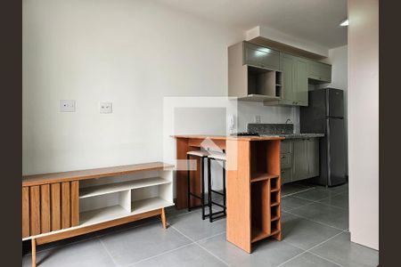 Sala/Cozinha de kitnet/studio para alugar com 1 quarto, 26m² em Jardim das Acacias, São Paulo