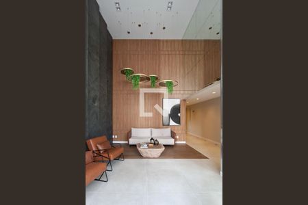 Hall de entrada de apartamento para alugar com 2 quartos, 67m² em Guilhermina, Praia Grande