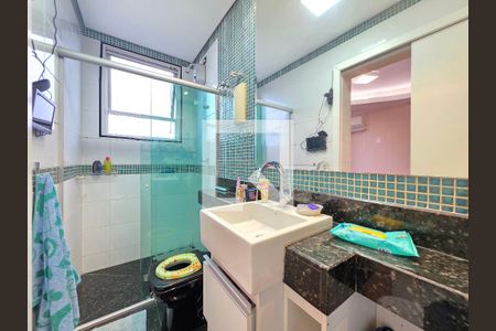 Banheiro da Suite 2 de apartamento à venda com 4 quartos, 350m² em Colégio Batista, Belo Horizonte