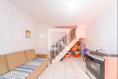 Sala e Cozinha  de casa para alugar com 1 quarto, 30m² em Jardim Irene, Santo André