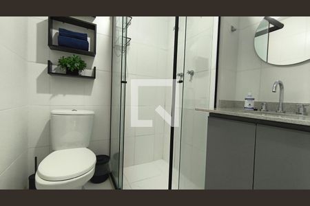 Banheiro de kitnet/studio para alugar com 1 quarto, 22m² em Vila Mariana, São Paulo