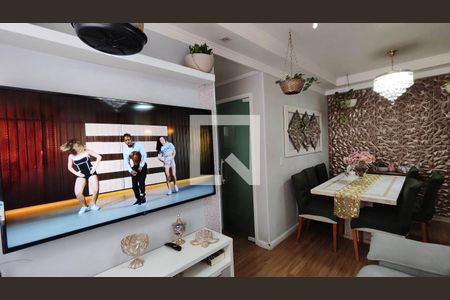 Sala de estar / jantar de apartamento à venda com 2 quartos, 45m² em Vila Carmosina, São Paulo