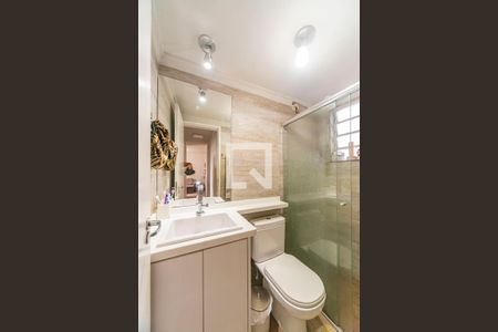 Banheiro Social de apartamento à venda com 3 quartos, 67m² em Parque Sao Vicente, Santo André