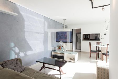 Sala de TV de apartamento para alugar com 2 quartos, 78m² em Vila da Serra, Nova Lima