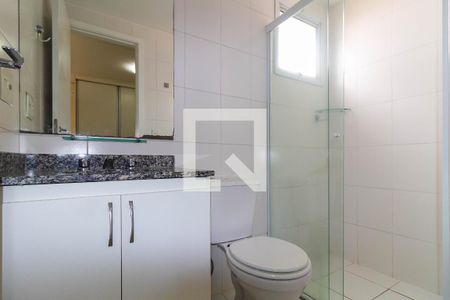 Banheiro da Suíte de apartamento à venda com 1 quarto, 28m² em Parque Independência, São Paulo