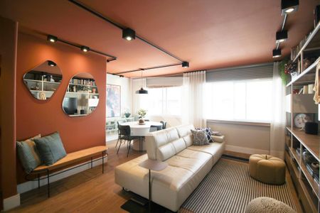 Sala de apartamento à venda com 2 quartos, 90m² em Indianópolis, São Paulo