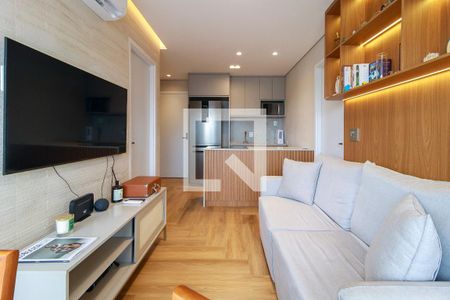 Sala de apartamento para alugar com 2 quartos, 47m² em Santo Amaro, São Paulo