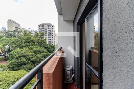 Varanda de kitnet/studio para alugar com 1 quarto, 24m² em Vila Buarque, São Paulo