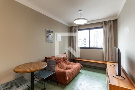 Sala de apartamento para alugar com 1 quarto, 27m² em Vila Buarque, São Paulo