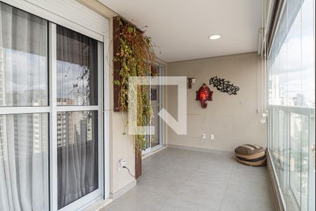 Varanda da Sala de apartamento para alugar com 1 quarto, 49m² em Cerqueira César, São Paulo