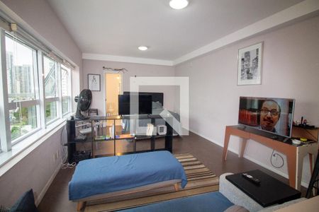 Sala de kitnet/studio para alugar com 1 quarto, 44m² em Brooklin, São Paulo